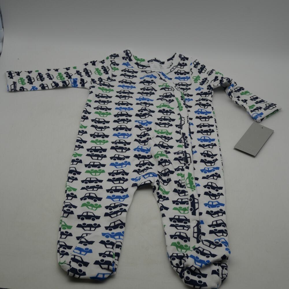 NEW Nordstrom Baby Boy Infant Cars Footie Sleeper 3 Months - Picture 3 of 7